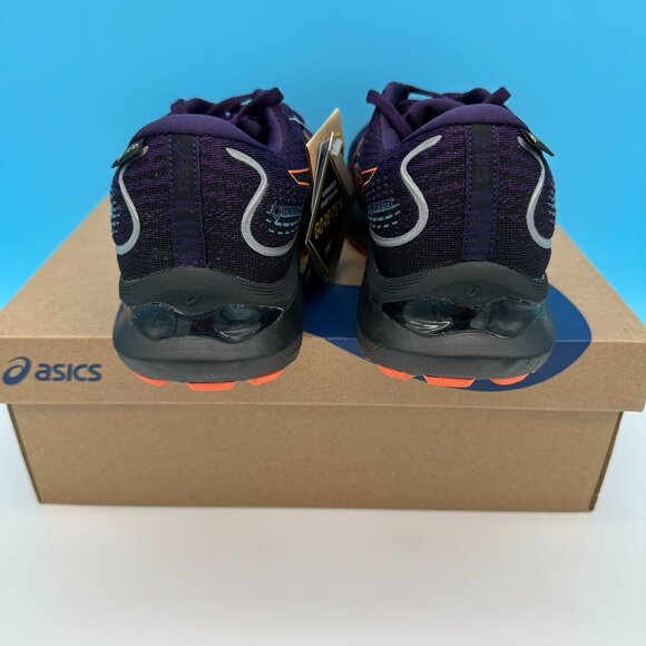 Asics Women's Gel Cumulus 24 GTX Running‎ Shoes, Size 9.5, Night Shade/Orange - Picture 7 of 11